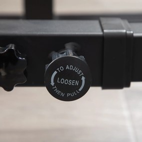 Stojak na ciężary HOMCOM, wielofunkcyjny stojak na sztangę, regulacja wysokości