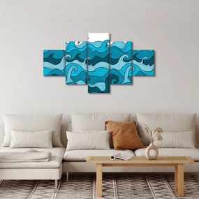 Obraz - Abstrakcja, morze (125x70 cm)