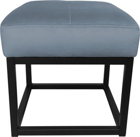 Pufa MAX tkanina Welur loft ławka podnóżek metal