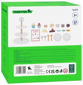 Tooky toy patera słodkości drewniany stojak babeczki ciasta