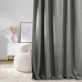 Zasłona zaciemniająca na taśmie marszczącej blackout strukturalny ciemny szary 140 x 280 cm 1 szt.