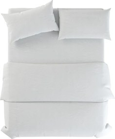 Biała lniana pościel jednoosobowa 135x200 cm Blanco – Native Natural