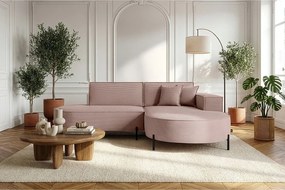 Narożnik Parma Studio Hills, tkanina Poso, prawy, różowy (27)