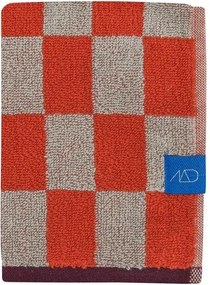 Pomarańczowo-beżowe ręczniki z bawełny organicznej frotte zestaw 2 szt. 40x55 cm Retro – Mette Ditmer Denmark