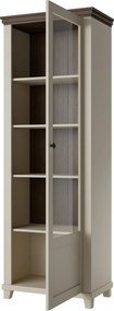Witryna EVANDRO 200 x 71 cm Stojąca, Nowoczesna witryna do salonu, Beżowy