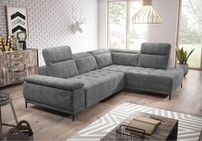 Narożnik FOCUS L z elektryczną regulacją siedziska Prawostronny w tkaninie Promocyjnej SALVADOR 14 WERSAL