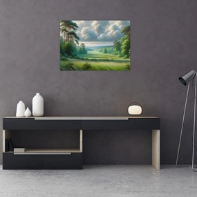 Obraz - Zielony krajobraz (70x50 cm)
