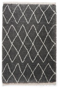 Ciemnoszary dywan 160x230 cm Boho – Think Rugs