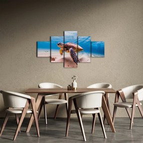 Obraz żółwia w oceanie (125x70 cm)