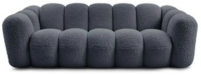 Ciemnoszara sofa z materiału bouclé 232 cm Hippolyte – Bobochic Paris