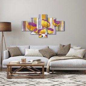 Obraz - Ilustracja kwiatów (125x70 cm)