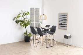 Loftowy stół barowy w kolorze drewna Seaford dąb