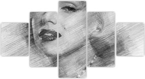 Obraz - Portret Marilyn Monroe (125x70 cm)