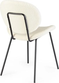 Białe tapicerowane krzesło Maddie – Yes Everyday