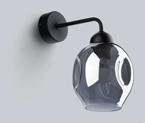 Czarny kinkiet ø 25 cm Garten – Sollux