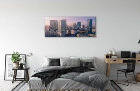 Fotoobraz na płótnie Panorama Warszawskich Wieżowców