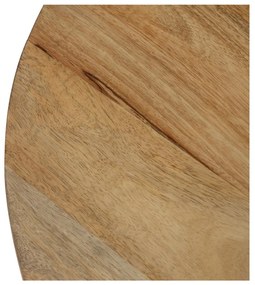 Okrągły stolik z litego drewna mango w naturalnym kolorze ø 60 cm Mao – Ixia