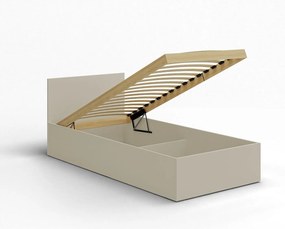 Łóżko drewniane z materacem AVI 90x200cm w kolorze kaszmir