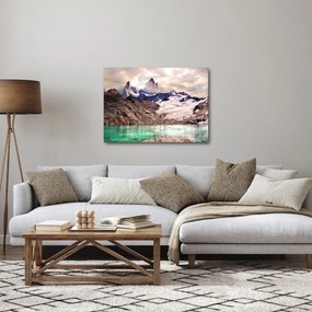 Obraz górskiego jeziora (70x50 cm)