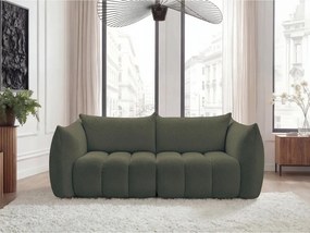 Zielona sofa z materiału bouclé 234 cm Azra – Bobochic Paris