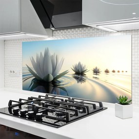 Panel Szklany Lilie Wodne w Cichym Stawie