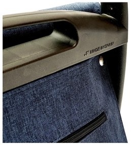 Torba na zakupy na kółkach 53 l Com Tweed Polar Black Tube – Rolser