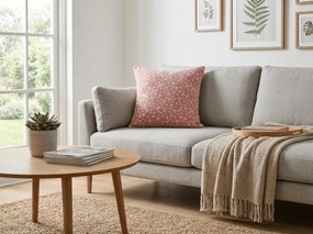 Dwustronna poszewka na poduszkę DUO SENSE DAISELLE 45x45 cm mikroplusz/flanela, różowy