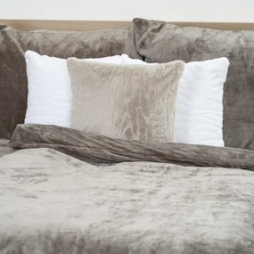 4Home pościel mikroflanela, szary, 140 x 220 cm, 70 x 90 cm