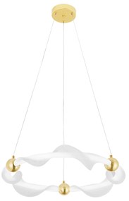 LAMPA WISZĄCA LED G010-CP BIAŁY/ZŁOTY