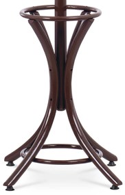 Drewniany wieszak stojący ciemnobrązowy, 52 x 186 cm