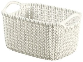 Biały koszyk Curver Knit, 3 l