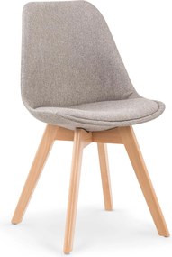 Tapicerowane krzesło na drewnianych nogach K303 Halmar