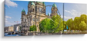 Obraz - Katedra w Berlinie (z zegarem) (90x30 cm)