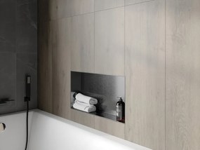 Mexen X-Wall-NR półka wnękowa bez kołnierza 60 x 30 cm, gun gray szczotkowany - 19E1603010
