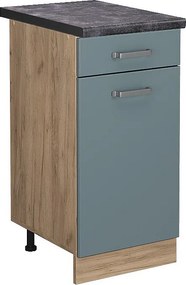 Szafka dolna do kuchni niebiesko-szary 40x60x81.6 r-line