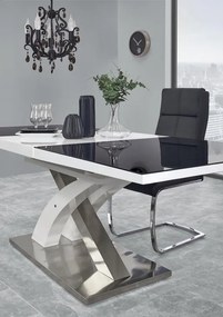 Czarny stół Sandor 2 na designerskiej nodze