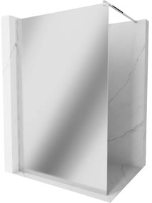 Mexen Kioto ścianka prysznicowa Walk-in 90 x 200 cm, lustro 8 mm, chrom - 800-090-101-01-50