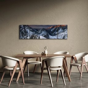Obraz - Wschód słońca w górach (170x50 cm)