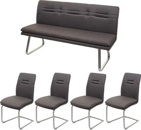 Zestaw do jadalni MCW-H70,  szaro-brązowy 160cm