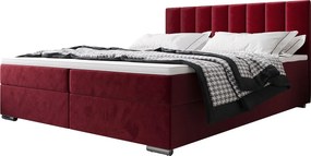 BEDANTE Łóżko kontynentalne ZILANO2 140x200 Itaka 34 Czerwony
