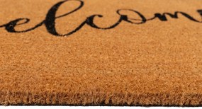 Wycieraczka kokosowa 45x75 cm naturalna stylowa welcome antypoślizgowa guma