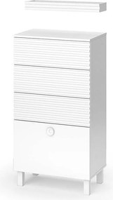 Szafka Midi biały 60.2x37.2x113 sola