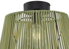 Zewnetrzna Zewnętrzna lampa sufitowa z zielonym sznurem IP54 - JaylaJapandi Oswietlenie zewnetrzne