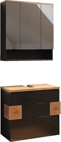Zestaw mebli łazienkowych antracyt 70x37x64.5 eden