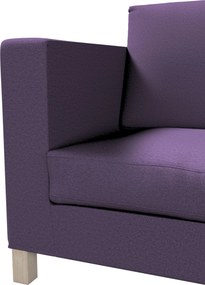 Pokrowiec na sofę Karlanda 3-osobową nierozkładaną, krótki kolor fioletowy tkanina strukturalna