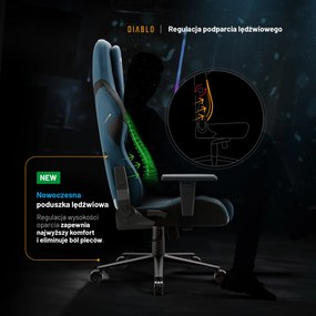 Fotel Gamingowy Diablo X.One Prime, Normal Size, Meta Ocean