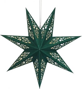 Gwiazda papierowa bożonarodzeniowa siedmioramienna STARLET DELUXE 45 cm, zielona