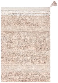 Jasnoróżowy bawełniany dywan tkany ręcznie odpowiedni do prania 120x160 cm Bloom Rose – Lorena Canals