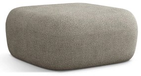 Jasnoszary podnóżek z materiału bouclé Jenny – Micadoni Home