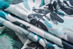 Designerska zasłona CORTINA 140x270 cm, wzorzysta Zawieszanie: Taśma z wiązaniami